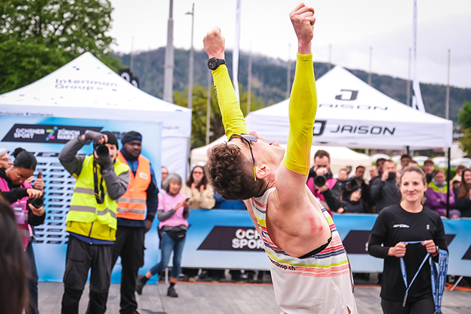 Raphael Josef - jubelt nach seiner Bestleistung